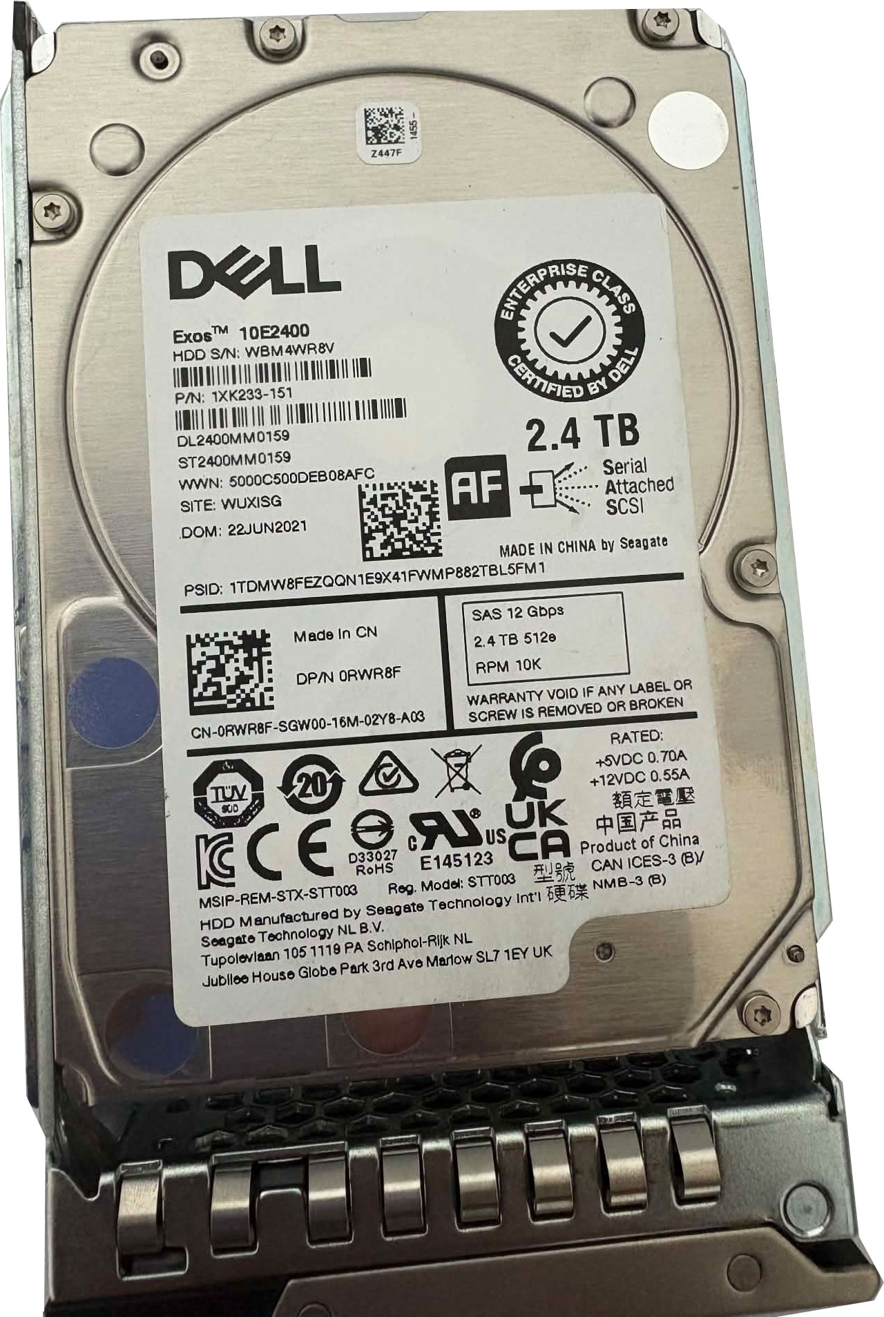 Dell 2.4TB 10K SAS HDD